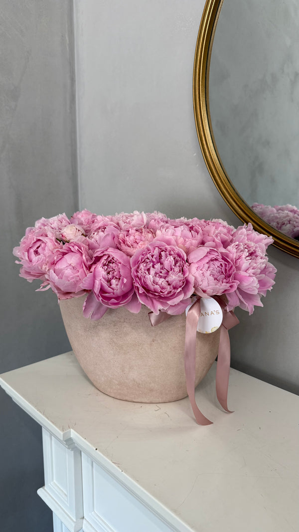 Pink Peony Vase