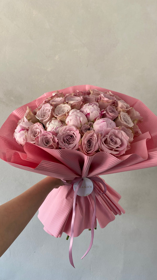 Peony and Rose Bouquet