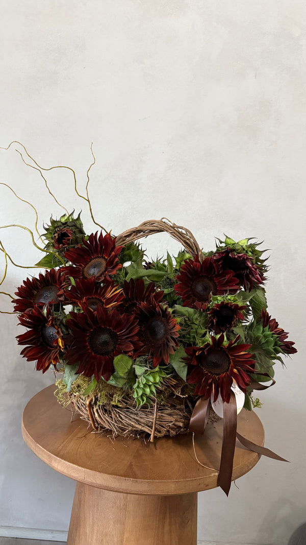Chocolate Sunflower Basket