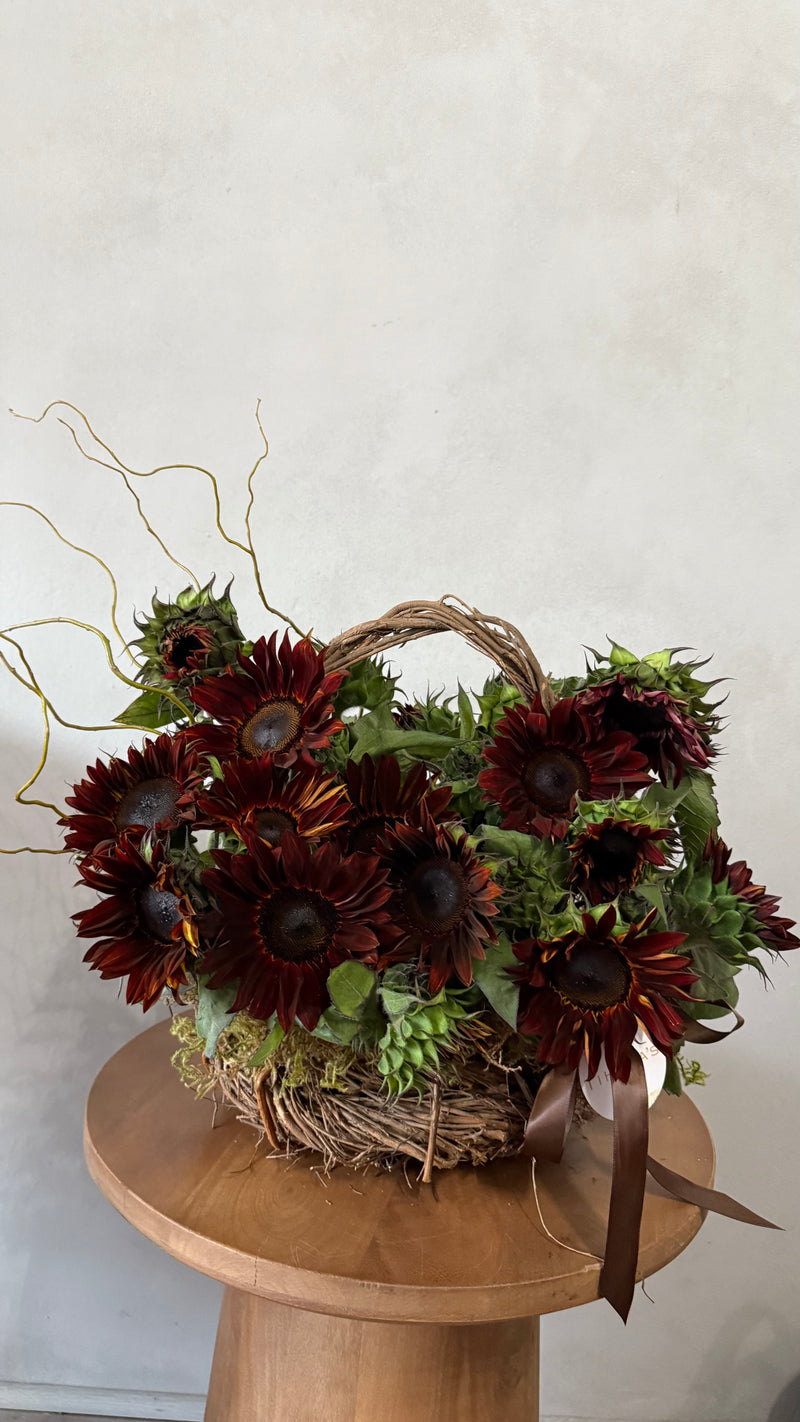 Chocolate Sunflower Basket