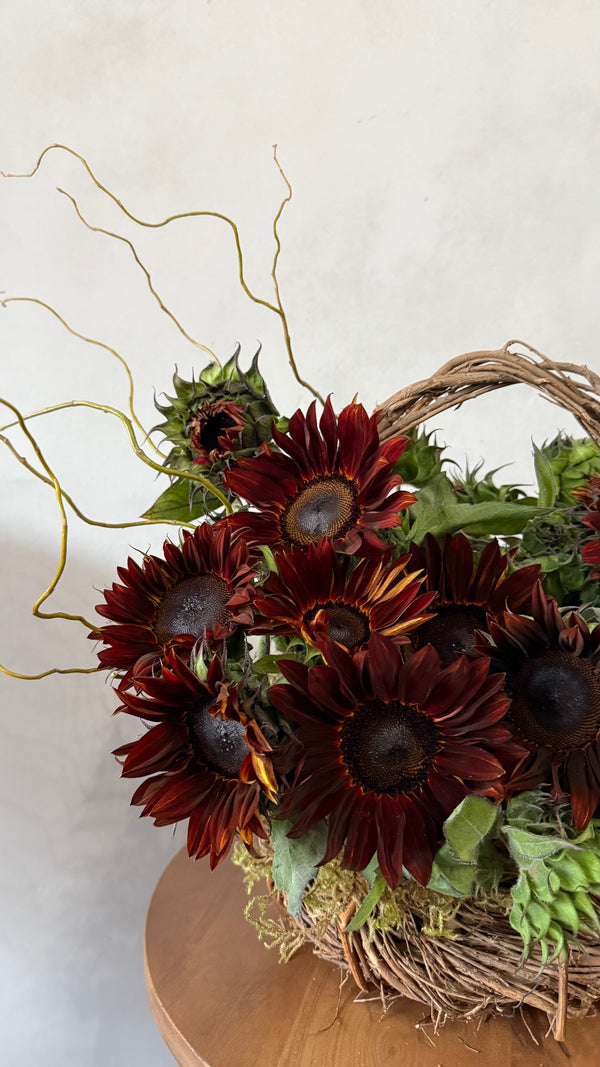 Chocolate Sunflower Basket